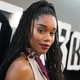 Laura Harrier attends the premiere of Focus Features’ ‘BlaKkKlansman’ on August 8, 2018 in Beverly Hills, California.
